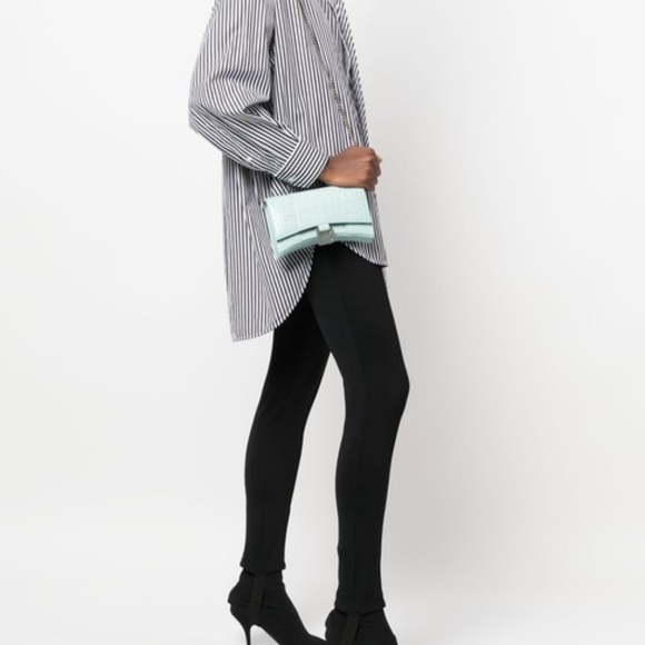 Brand new Balenciaga Wallet on Chain Croc Embossed Hourglass Shoulder Bag - Picture 7 of 7